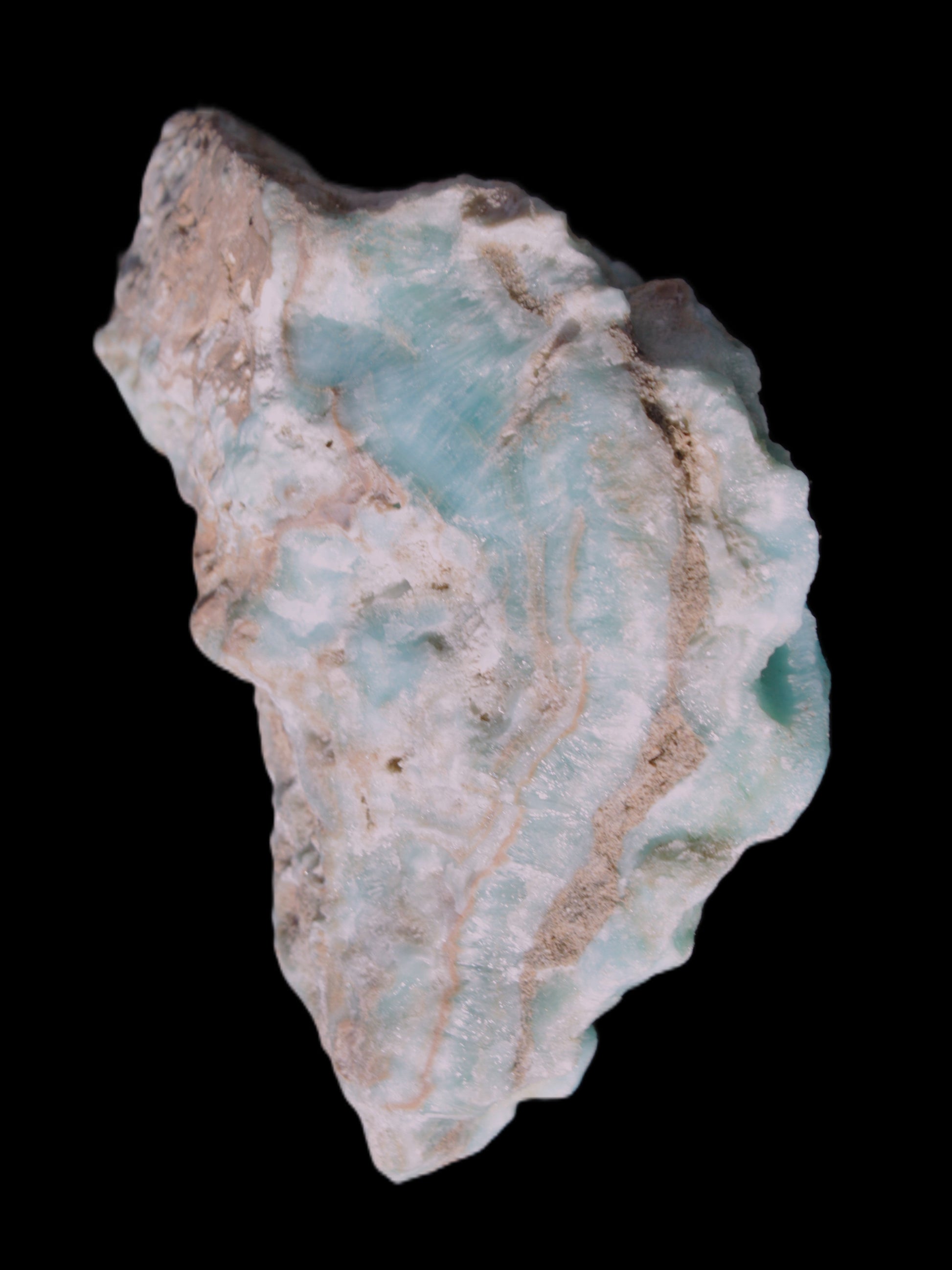 Blue Aragonite Caribbean Calcite specimen 97*53*85mm 395g Rocks and Things Store
