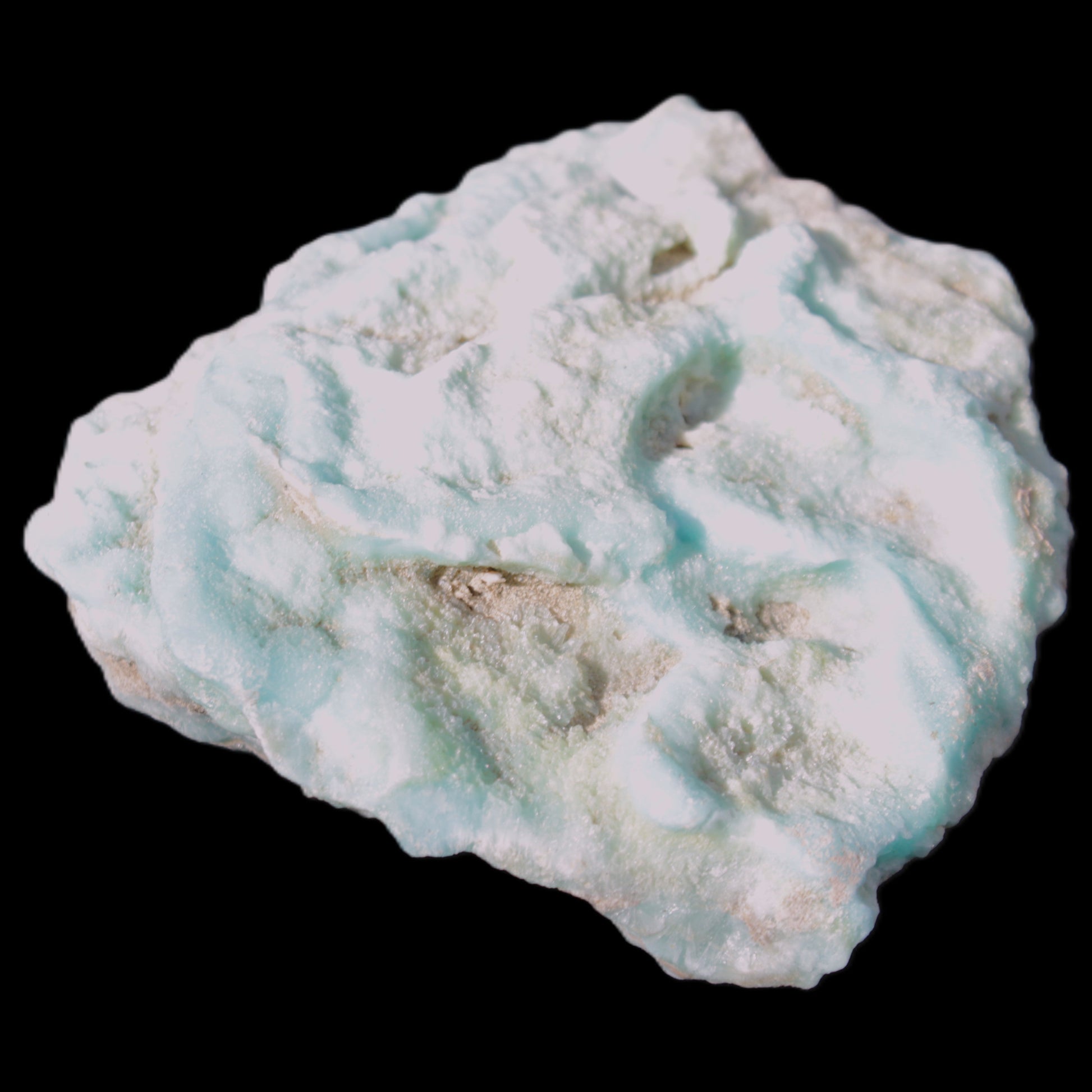 Blue Aragonite Caribbean Calcite specimen 97*53*85mm 395g Rocks and Things Store