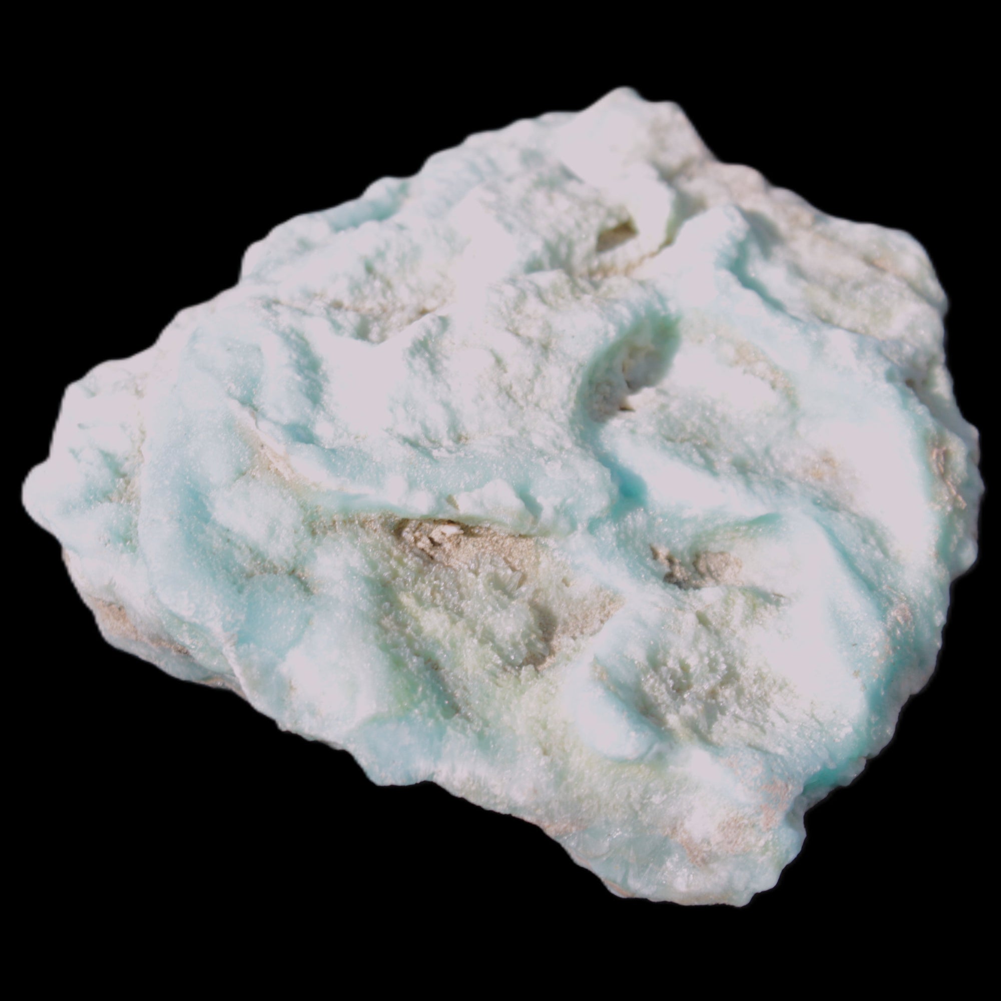 Blue Aragonite Caribbean Calcite specimen 97*53*85mm 395g Rocks and Things Store