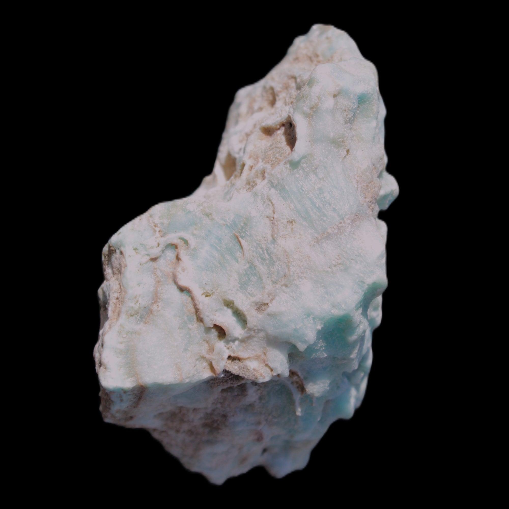 Blue Aragonite Caribbean Calcite specimen 97*53*85mm 395g Rocks and Things Store
