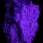 Blue Aragonite Caribbean Calcite specimen 95*48*68mm 352.2g in UV light - Rocks and Things Store