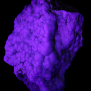 Blue Aragonite Caribbean Calcite specimen 95*48*68mm 352.2g in UV light - Rocks and Things Store