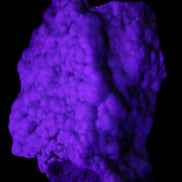 Blue Aragonite Caribbean Calcite specimen 95*48*68mm 352.2g in UV light - Rocks and Things Store