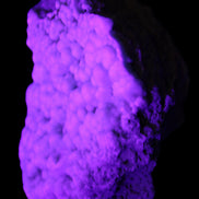 Blue Aragonite Caribbean Calcite specimen 95*48*68mm 352.2g in UV light - Rocks and Things Store