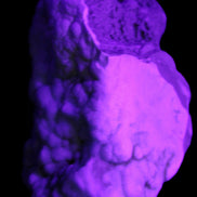 Blue Aragonite Caribbean Calcite specimen 95*48*68mm 352.2g in UV light - Rocks and Things Store