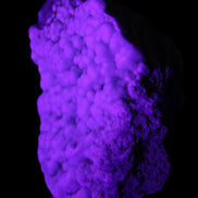 Blue Aragonite Caribbean Calcite specimen 95*48*68mm 352.2g in UV light - Rocks and Things Store