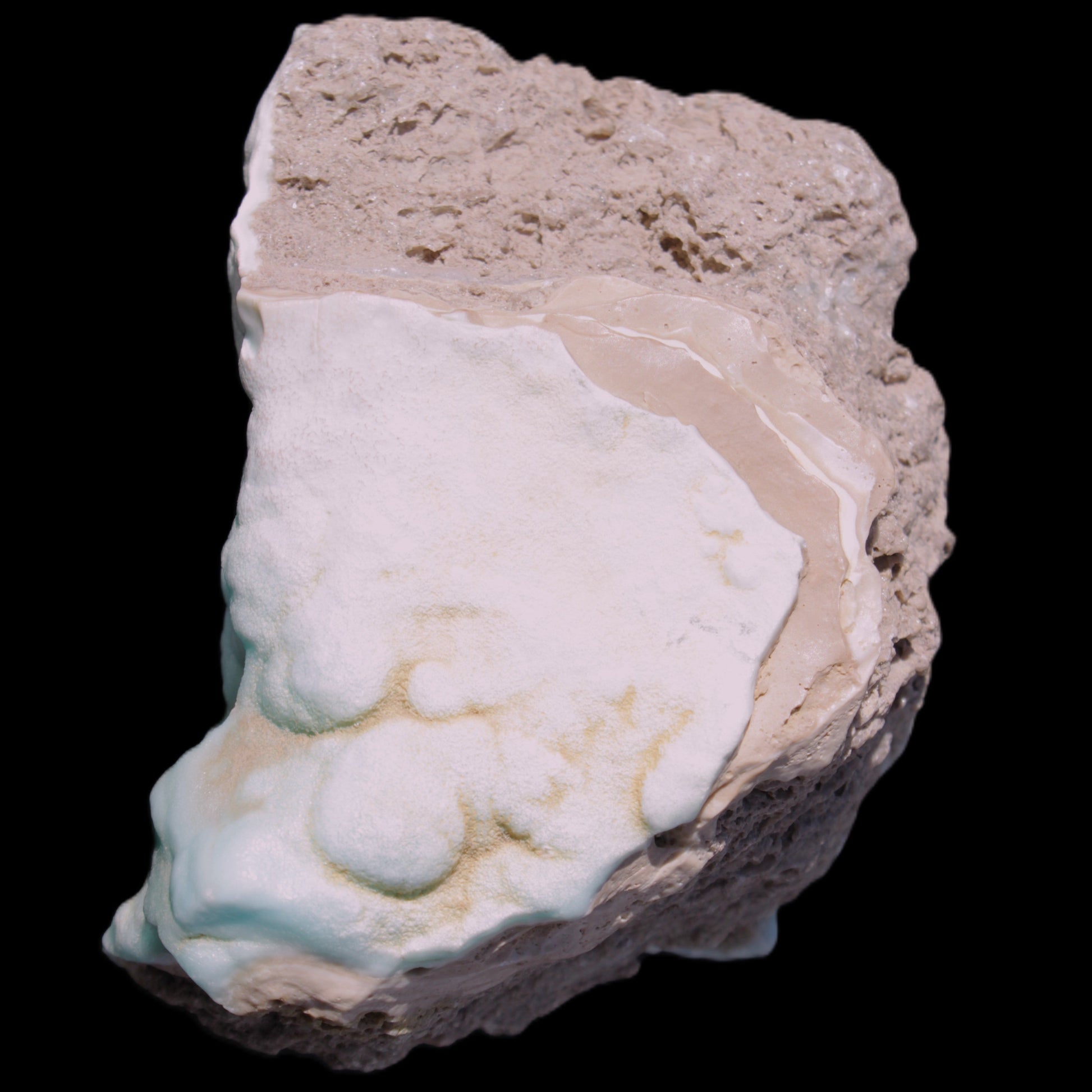 Blue Aragonite Caribbean Calcite specimen 95*48*68mm 352.2g Rocks and Things Store