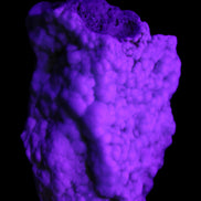 Blue Aragonite Caribbean Calcite specimen 95*48*68mm 352.2g in UV light - Rocks and Things Store