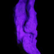 Blue Aragonite specimen 102*22*42mm 100g in UV light - Rocks and Things Store