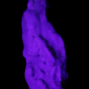 Blue Aragonite specimen 102*22*42mm 100g in UV light - Rocks and Things Store