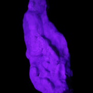 Blue Aragonite specimen 102*22*42mm 100g in UV light - Rocks and Things Store