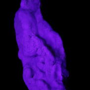 Blue Aragonite specimen 102*22*42mm 100g in UV light - Rocks and Things Store