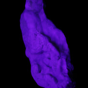 Blue Aragonite specimen 102*22*42mm 100g in UV light - Rocks and Things Store