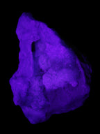 Blue Aragonite specimen 85*23*65mm 122g in UV light - Rocks and Things Store
