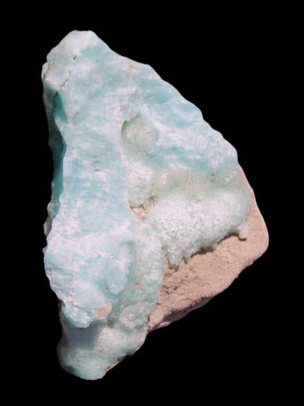 Blue Aragonite specimen 85*23*65mm 122g in sunlight - Rocks and Things Store