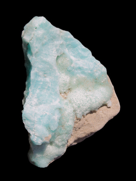 Blue Aragonite specimen 85*23*65mm 122g in sunlight - Rocks and Things Store