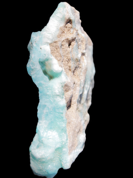 Blue Aragonite specimen 85*23*65mm 122g in sunlight - Rocks and Things Store