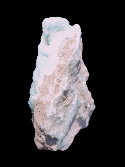 Blue Aragonite specimen 85*23*65mm 122g in sunlight - Rocks and Things Store
