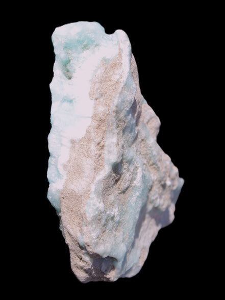 Blue Aragonite specimen 85*23*65mm 122g in sunlight - Rocks and Things Store