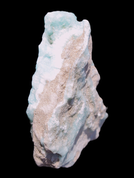 Blue Aragonite specimen 85*23*65mm 122g in sunlight - Rocks and Things Store