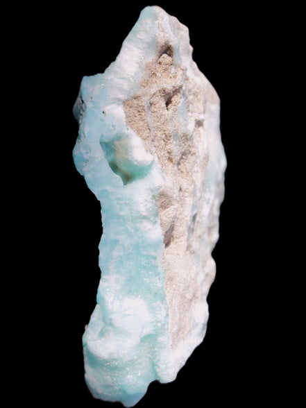 Blue Aragonite specimen 85*23*65mm 122g in sunlight - Rocks and Things Store