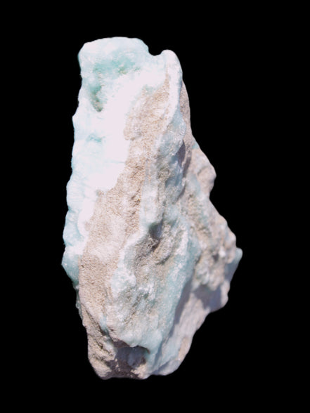 Blue Aragonite specimen 85*23*65mm 122g in sunlight - Rocks and Things Store