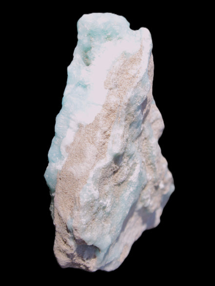 Blue Aragonite specimen 85*23*65mm 122g in sunlight - Rocks and Things Store