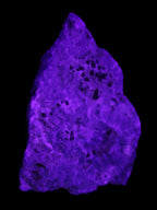 Blue Aragonite specimen 71*22*53mm 94.5g in UV light - Rocks and Things Store