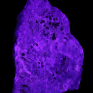 Blue Aragonite specimen 71*22*53mm 94.5g in UV light - Rocks and Things Store