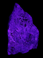 Blue Aragonite specimen 71*22*53mm 94.5g in UV light - Rocks and Things Store