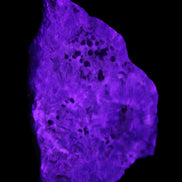 Blue Aragonite specimen 71*22*53mm 94.5g in UV light - Rocks and Things Store