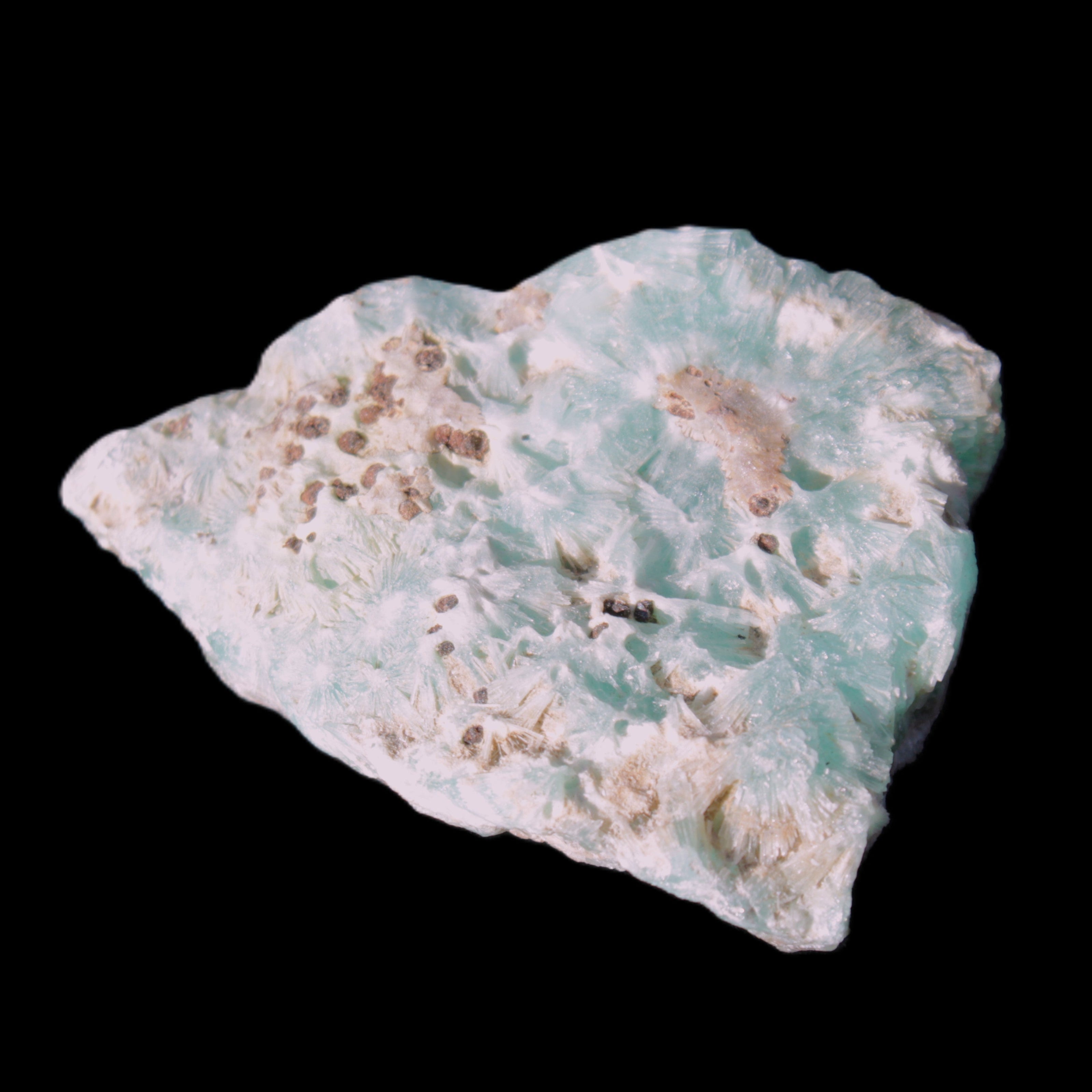 Blue Aragonite specimen 71*22*53mm 94.5g in sunlight - Rocks and Things Store