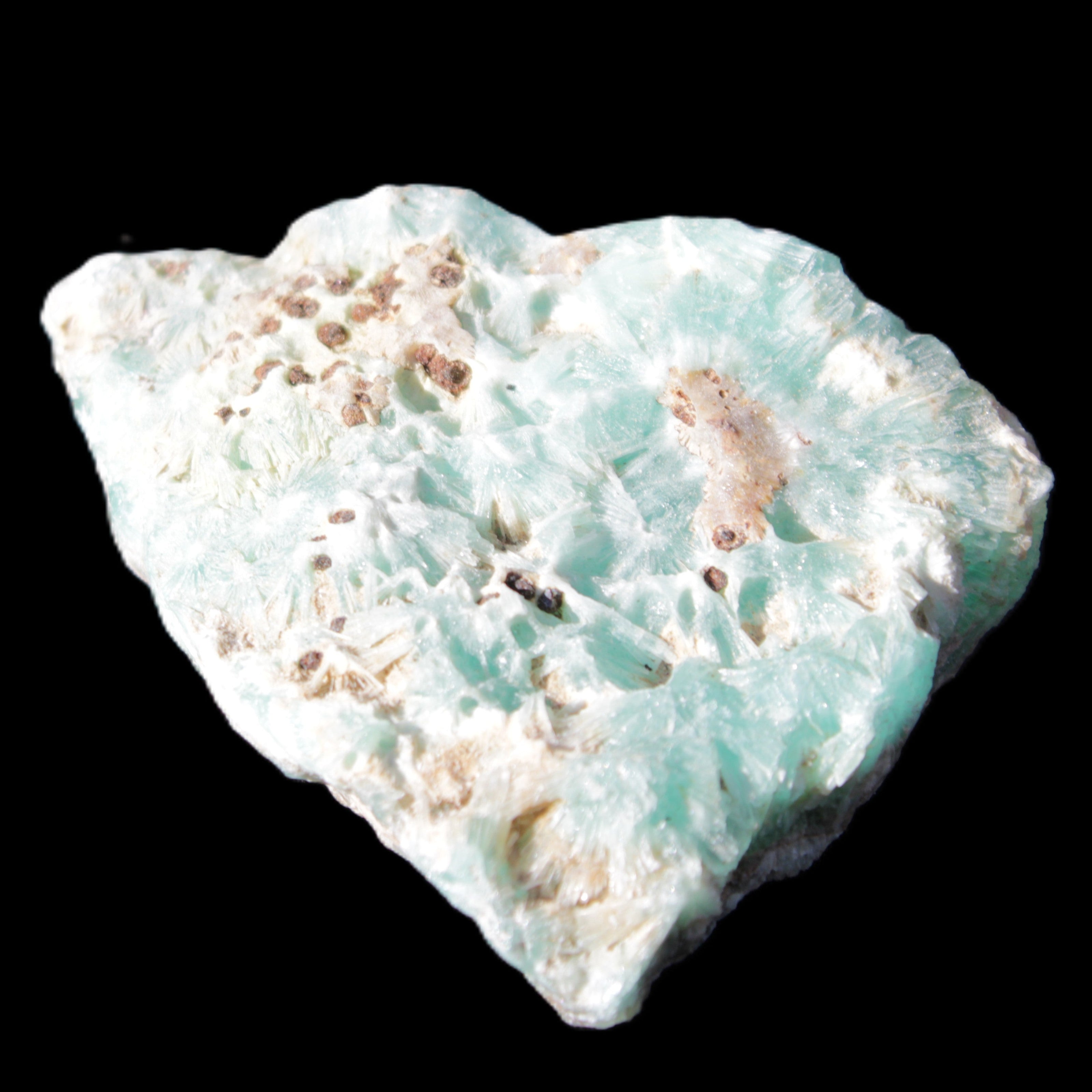 Blue Aragonite specimen 71*22*53mm 94.5g in sunlight - Rocks and Things Store