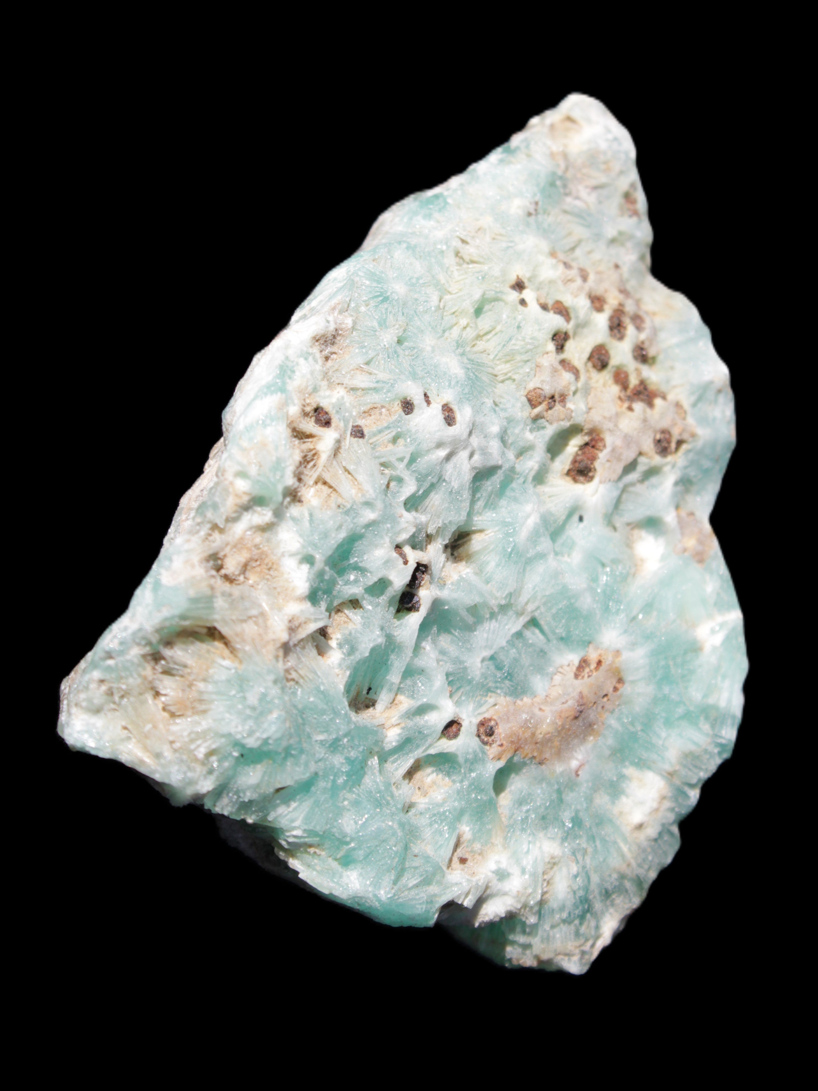 Blue Aragonite specimen 71*22*53mm 94.5g in sunlight - Rocks and Things Store