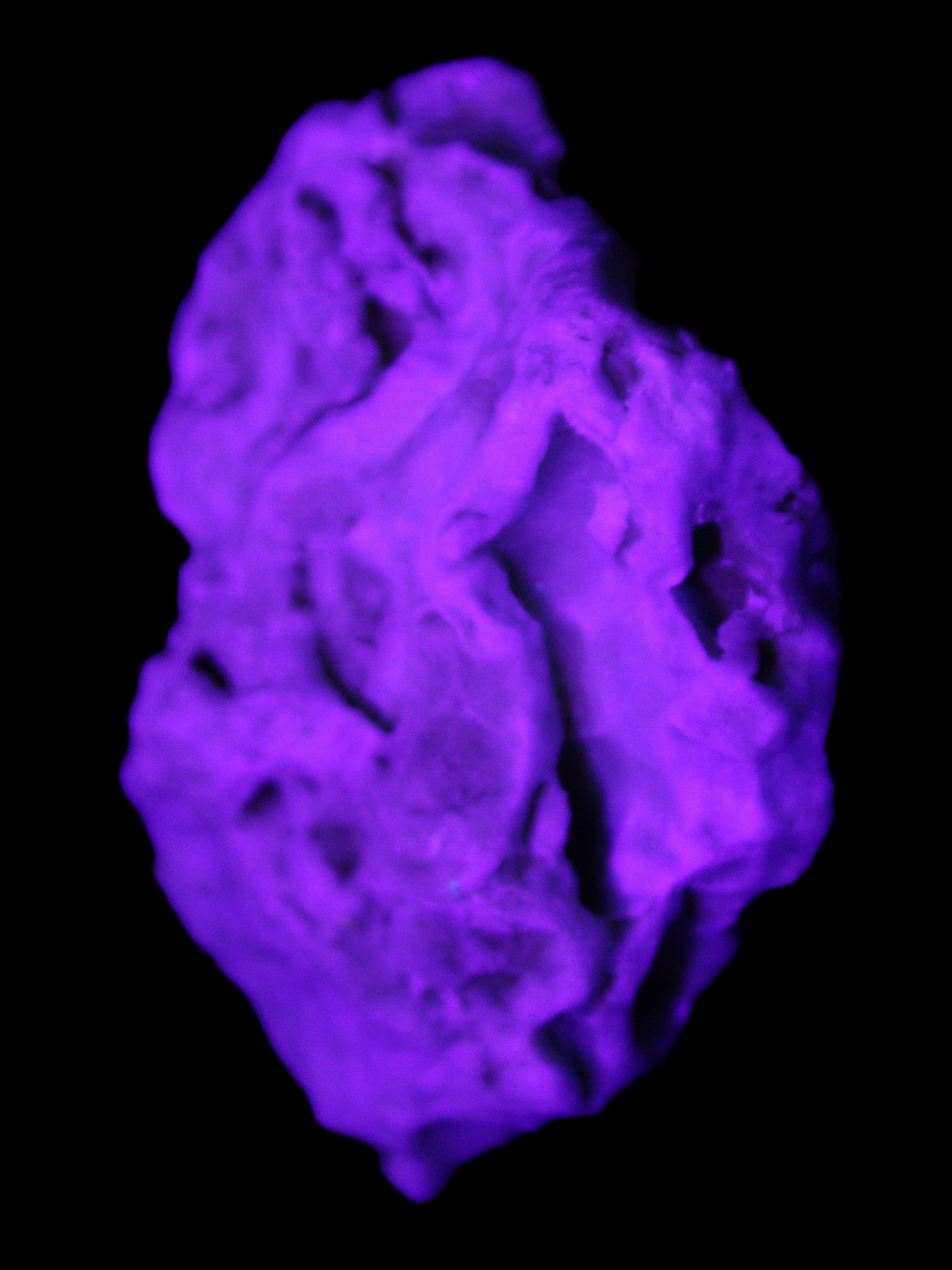 Blue Aragonite 76*22*55mm 88g in sunlight - Rocks and Things Store