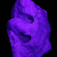 Blue Aragonite specimen 68*25*51mm 84.5g in UV light - Rocks and Things Store