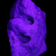 Blue Aragonite specimen 68*25*51mm 84.5g in UV light - Rocks and Things Store