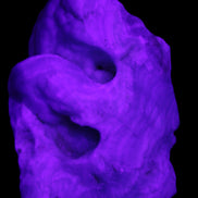 Blue Aragonite specimen 68*25*51mm 84.5g in UV light - Rocks and Things Store