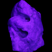 Blue Aragonite specimen 68*25*51mm 84.5g in UV light - Rocks and Things Store