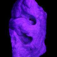 Blue Aragonite specimen 68*25*51mm 84.5g in UV light - Rocks and Things Store