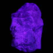 Blue Aragonite specimen 68*25*51mm 84.5g in UV light - Rocks and Things Store