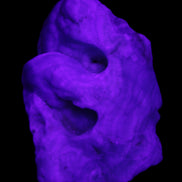 Blue Aragonite specimen 68*25*51mm 84.5g in UV light - Rocks and Things Store