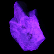 Blue Aragonite specimen 68*25*51mm 84.5g in UV light - Rocks and Things Store