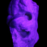 Blue Aragonite specimen 68*25*51mm 84.5g in UV light - Rocks and Things Store