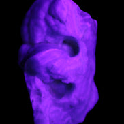 Blue Aragonite specimen 68*25*51mm 84.5g in UV light - Rocks and Things Store