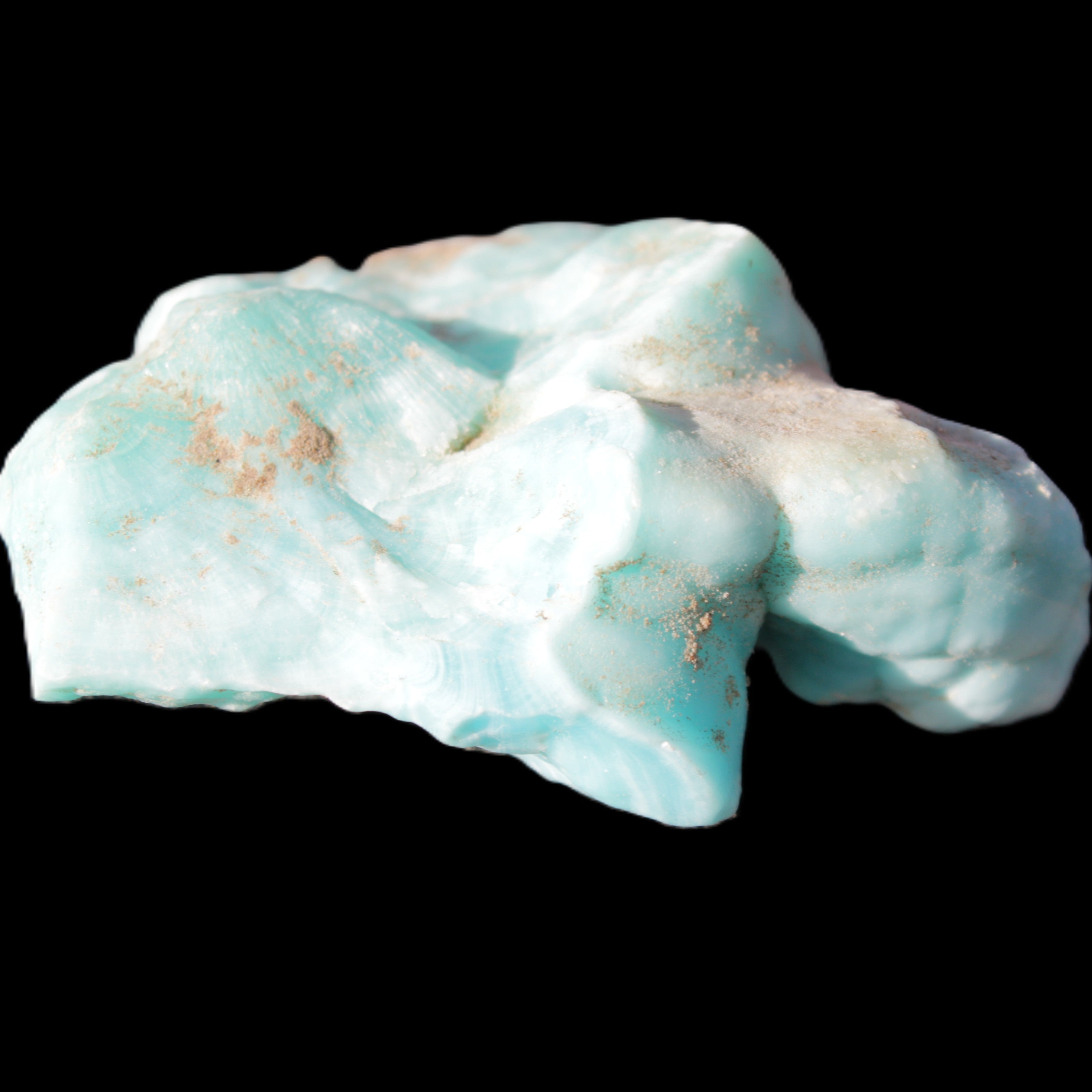 Blue Aragonite specimen 68*25*51mm 84.5g in sunlight- Rocks and Things Store