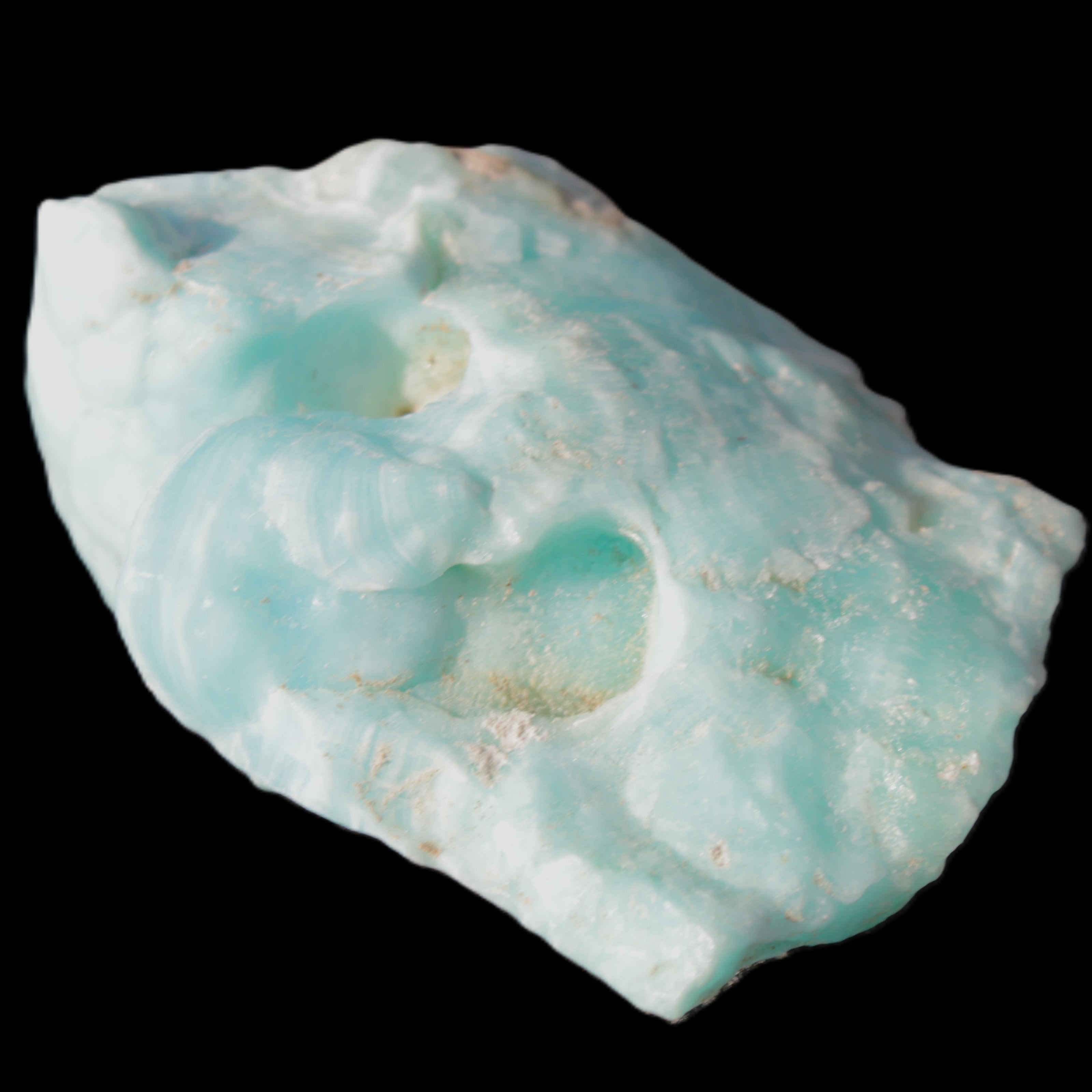 Blue Aragonite specimen 68*25*51mm 84.5g in sunlight- Rocks and Things Store