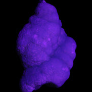 Blue Aragonite specimen 73*22*53mm 100g in UV light - Rocks and Things Store