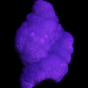 Blue Aragonite specimen 73*22*53mm 100g in UV light - Rocks and Things Store