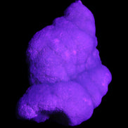 Blue Aragonite specimen 73*22*53mm 100g in UV light - Rocks and Things Store